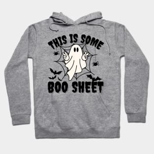 This is Some Boo sheet, Funny Halloween Costume Ghost Gift Hoodie